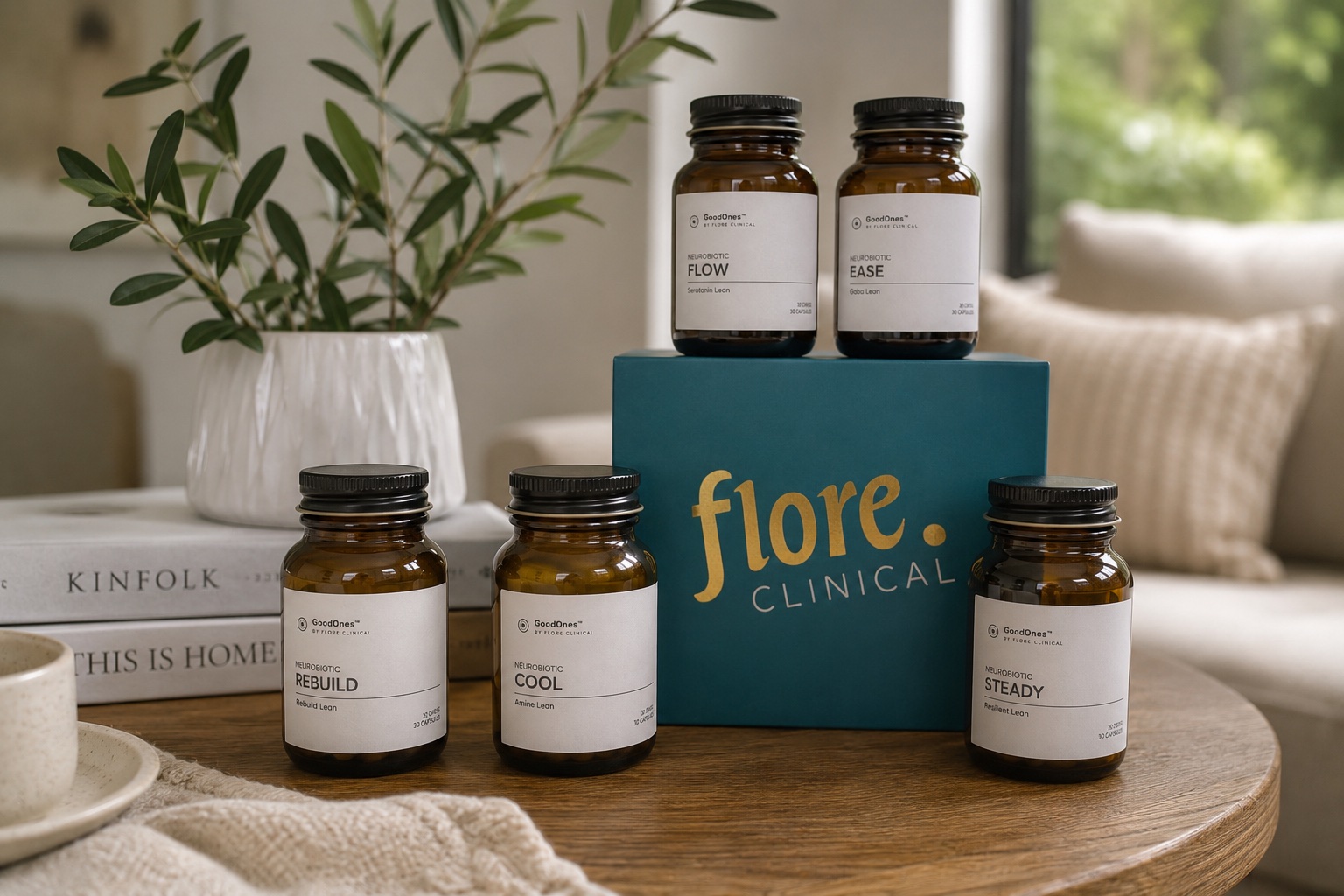 The GoodOnes NEURObiotic line &mdash; six gut-brain formulas